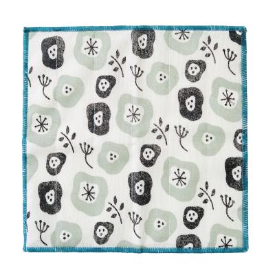 かや織ふきん１枚（モダンフラワー）