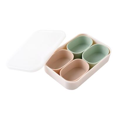 まるみの小分け保存カップ１組（オーバル）