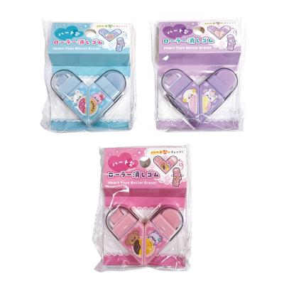 ハート型ローラー消しゴム１個