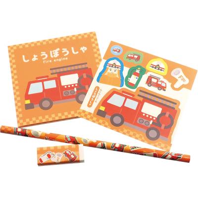 乗り物文具4点セット