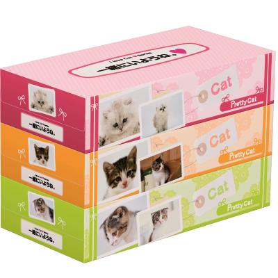 プリティキャットＢＯＸティッシュ130Ｗ3個組