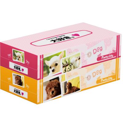 プリティドッグＢＯＸティッシュ１３０Ｗ２個組