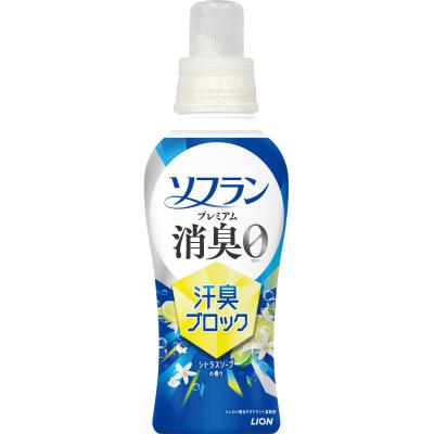 【ＬＩＯＮ１カートン】ソフランプレミアム消臭汗臭ブロック480ｇ（シトラスソープの香り）
