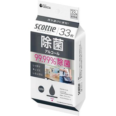 スコッティウェットティシュー除菌アルコール３３枚