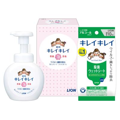 【ＬＩＯＮ１カートン】キレイキレイ泡ハンドソープ＆除菌ウェットシートセット