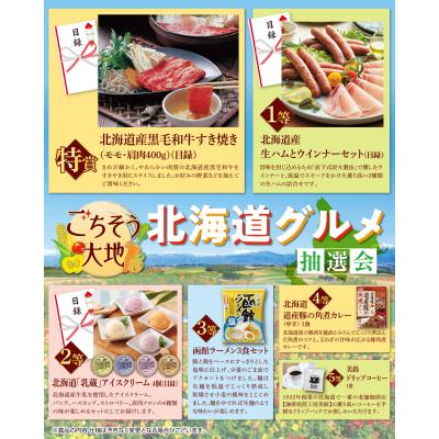 ごちそう大地　北海道グルメ抽選会１００人用